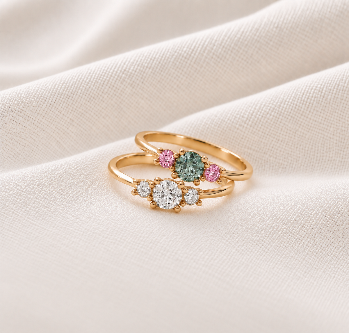 CELESTE Trilogie Ring 3 Diamanten