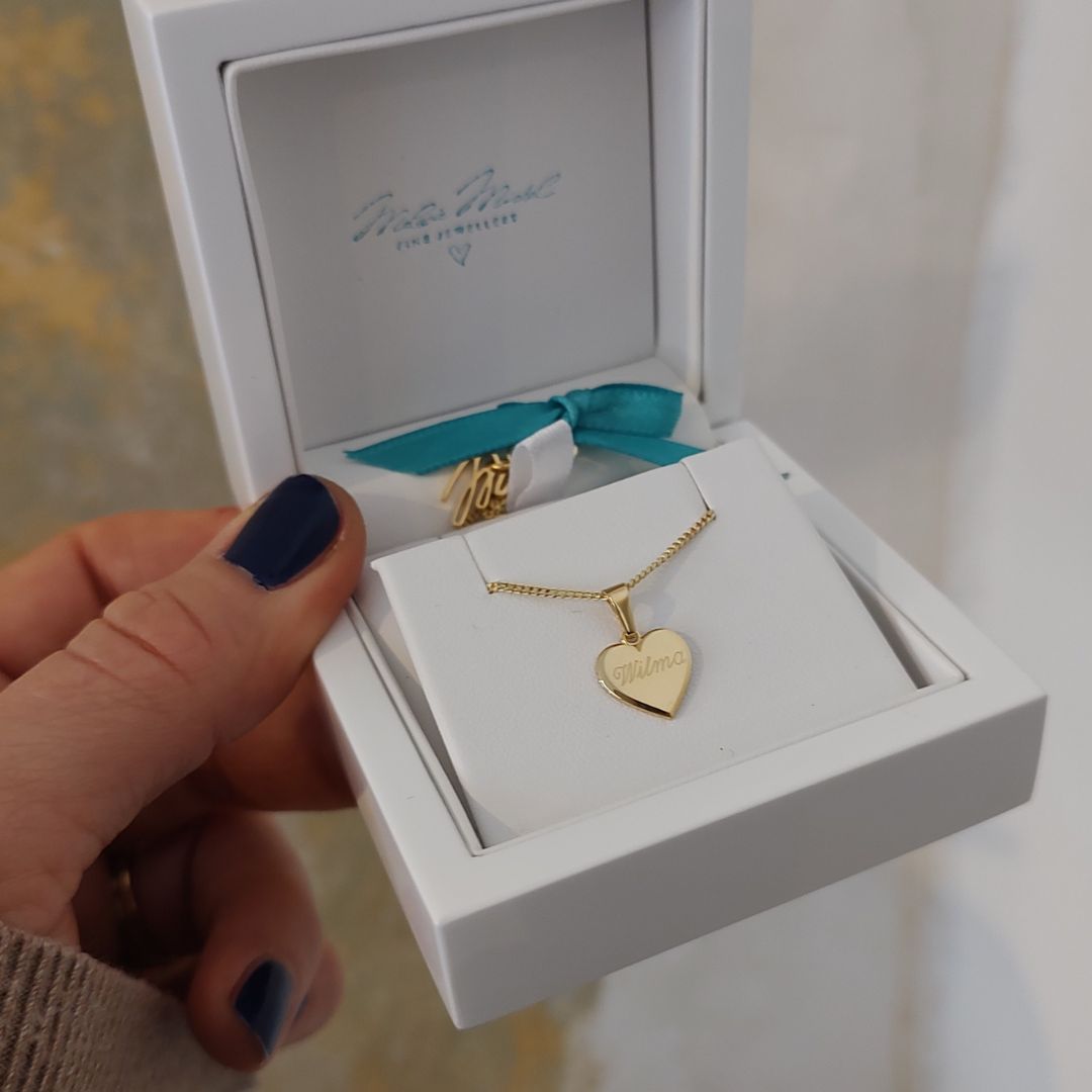 Taufkette Mädchen mit Gravur, Goldkette für Mädchen mit Gravur, Namenskette Gold für Mädchen, Mädchen Schmuck, Taufschmuck 