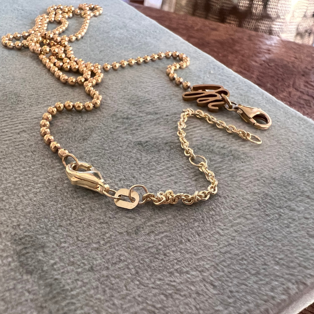 Verlängerungskette zum Verlängerung für Ketten  und Armbänder, Verlängerungskettchen Gold, Verlängerungskette Silber